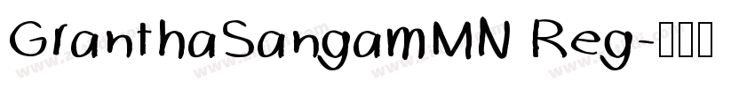 GranthaSangamMN Reg字体转换